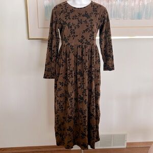 Vintage 90’s Erika velour midi dress M